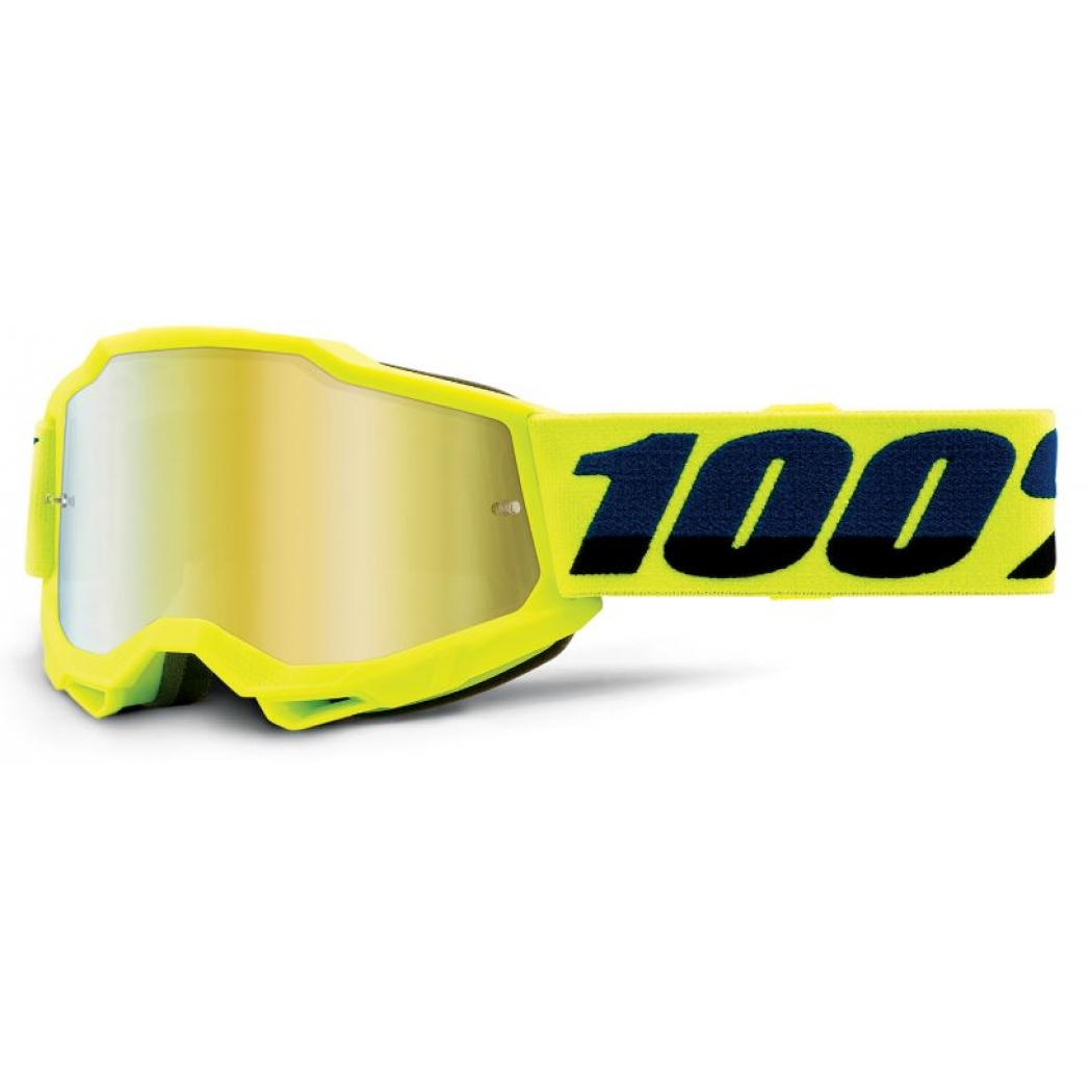 100% Accuri Gen. 2 Youth Goggle Anti Fog Mirror Lens Fluo Yellow