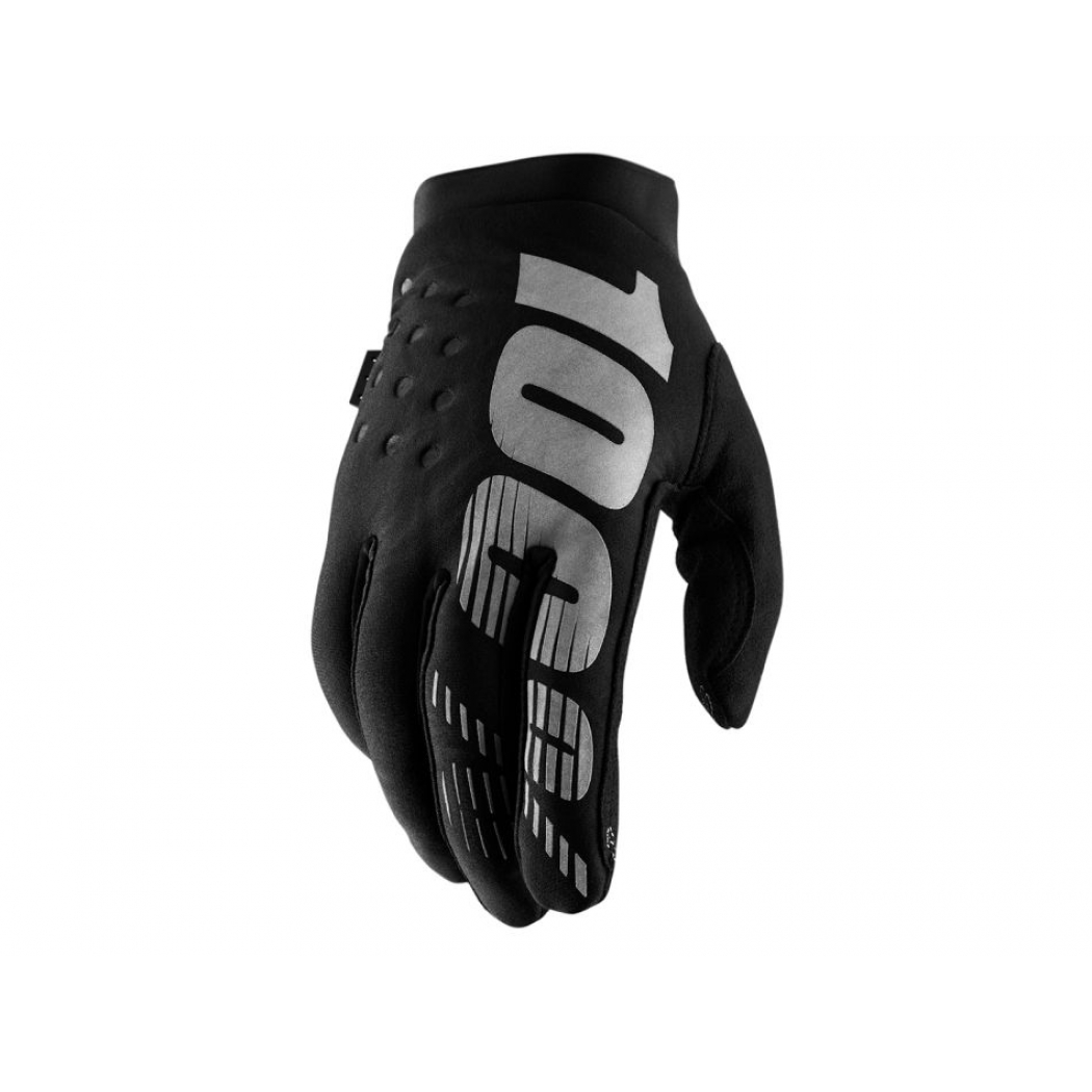 100% Brisker Cold Weather Glove Black/grey