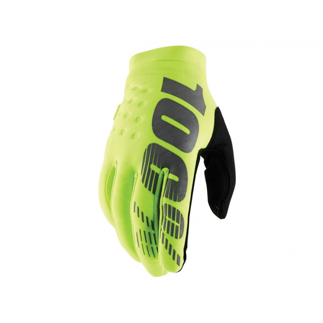 100% Brisker Cold Weather Glove Yellow/black