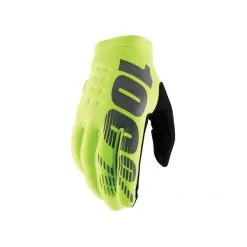 100% Brisker Cold Weather Youth Glove Yellow/black