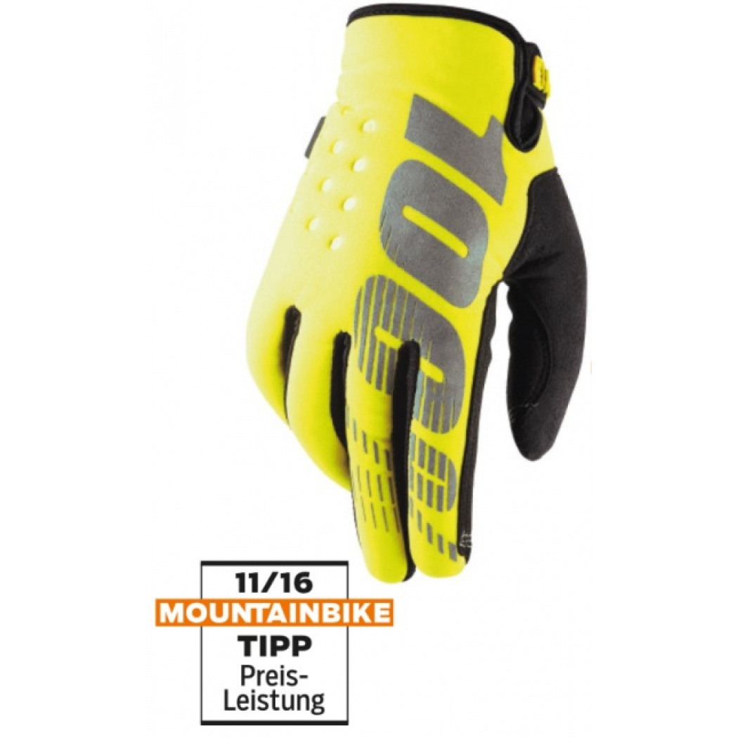 100% Brisker Cold Weather Youth Glove Yellow