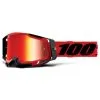 100% Racecrafti Goggle Gen. 2 Anti Fog Mirror Lens Red