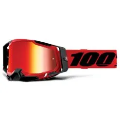 100% Racecrafti Goggle Gen. 2 Anti Fog Mirror Lens Red