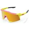 100% Speedcraft - Tall - Mirror Lens Sunglasses Washed Out Neon Yellow