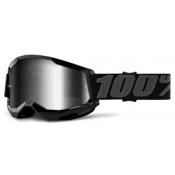 100% Strata Gen. 2 Goggle Anti Fog Mirror Lens Black
