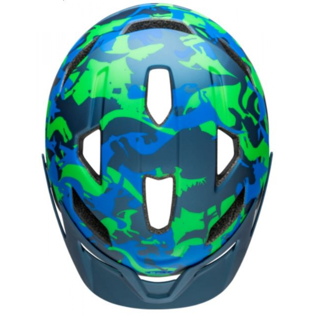Bell Sidetrack Child 47-54 Cm Matte Blue Camosaurus – Bild 5