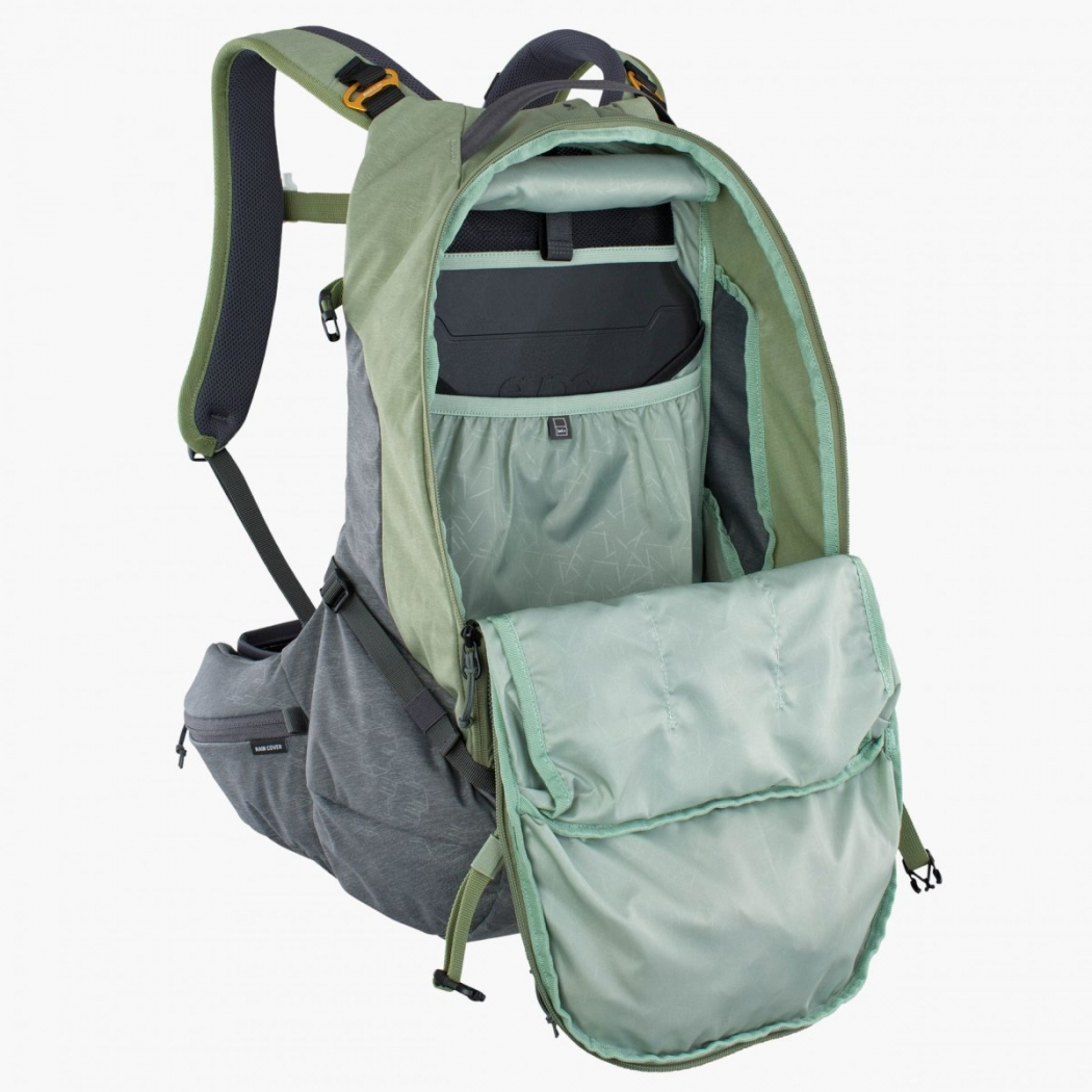 Evoc Trail Pro 26L Light Olive Carbon Grey – Bild 3