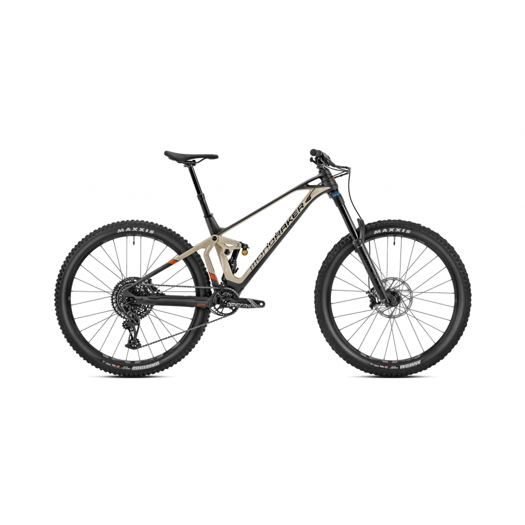 Mondraker Superfoxy Carbon R Gloss Carbon Matte Desert Grey Orange