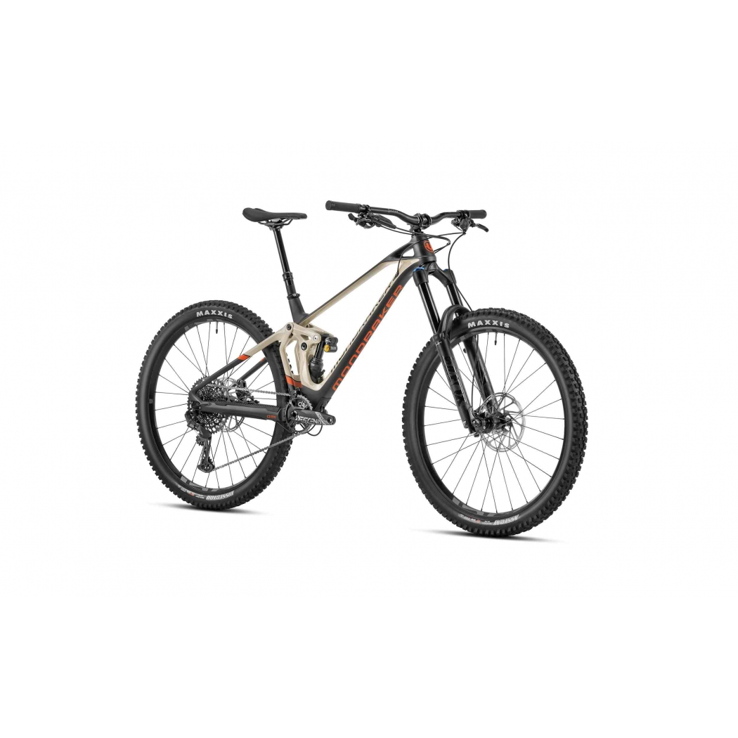 Mondraker Superfoxy Carbon R Gloss Carbon Matte Desert Grey Orange – Bild 2