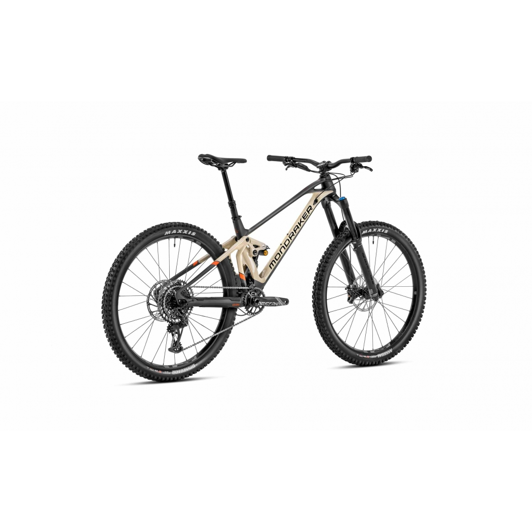 Mondraker Superfoxy Carbon R Gloss Carbon Matte Desert Grey Orange – Bild 3