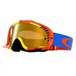 Oakley MX Bio Hazard Goggle Orange Blue Fire Iridium