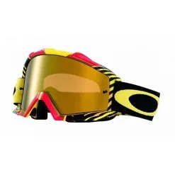 Oakley Proven MX Goggle Bio Hazard Red Yellow Fire Iridium