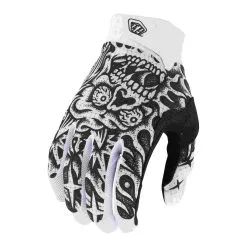 Troy Lee Designs Air Glove Skull Demon White Black